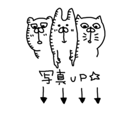 Three animals Sticker 3 sticker #4382528