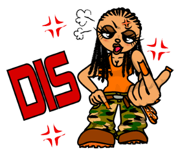 B-girlSticker [English] sticker #4382559