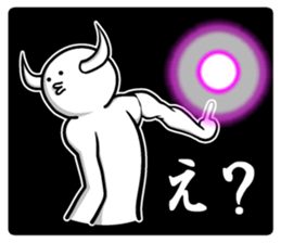 White guy and rounded grew of horn sticker #4383468