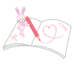 The school life of the rabbit sticker #4384163