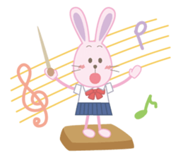 The school life of the rabbit sticker #4384164