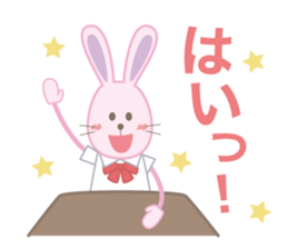 The school life of the rabbit sticker #4384170