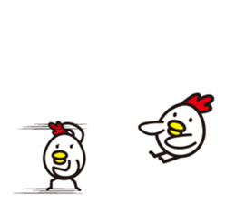 chicken family. sticker #4385402