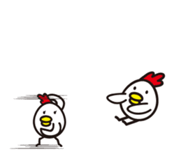 chicken family. sticker #4385402