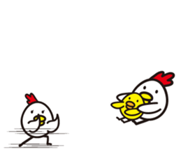 chicken family. sticker #4385403