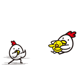 chicken family. sticker #4385403