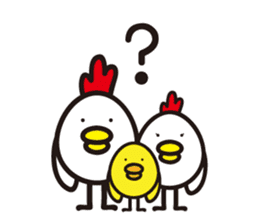 chicken family. sticker #4385410
