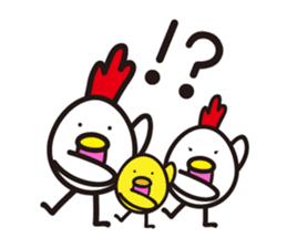 chicken family. sticker #4385411