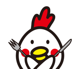 chicken family. sticker #4385412