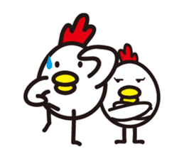 chicken family. sticker #4385415