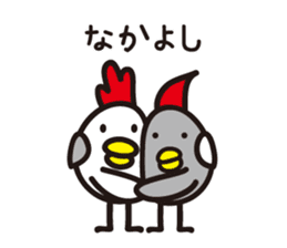 chicken family. sticker #4385439
