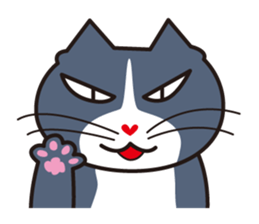 Three close cats sticker #4386001