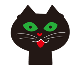 Three close cats sticker #4386008