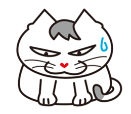 Three close cats sticker #4386009