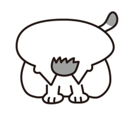 Three close cats sticker #4386012