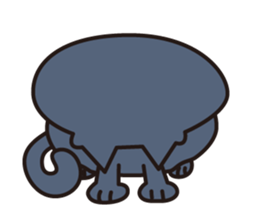 Three close cats sticker #4386013