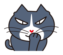 Three close cats sticker #4386019