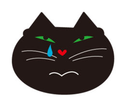 Three close cats sticker #4386023