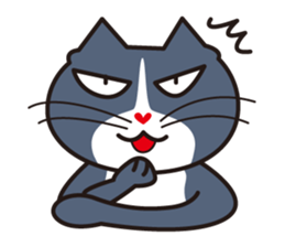 Three close cats sticker #4386025