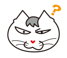 Three close cats sticker #4386027