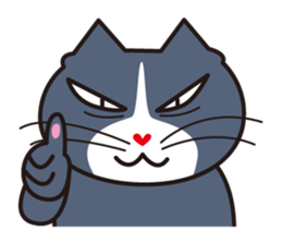 Three close cats sticker #4386031