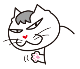 Three close cats sticker #4386033