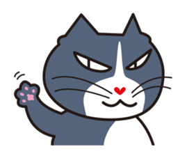 Three close cats sticker #4386034