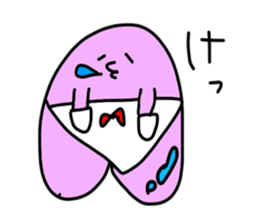 peach heart sticker #4387087