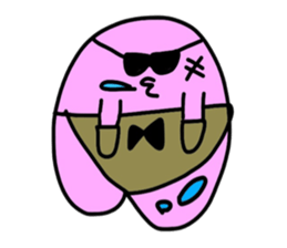 peach heart sticker #4387102