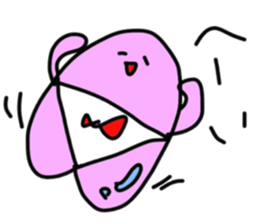 peach heart sticker #4387108