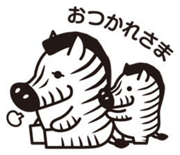 Chibi-istu Animal's family Sticker sticker #4387549