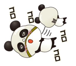 Wrestling mask panda sticker #4387804