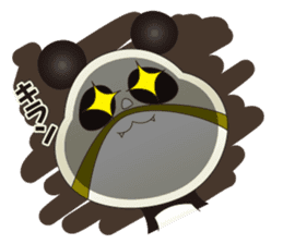 Wrestling mask panda sticker #4387807