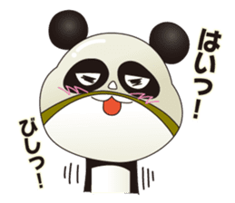Wrestling mask panda sticker #4387812