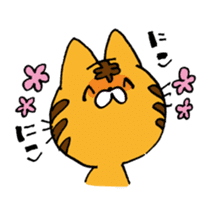 THE Angry cat OKONEKO sticker #4387899