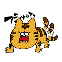 THE Angry cat OKONEKO sticker #4387900