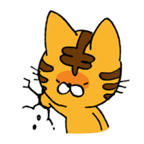 THE Angry cat OKONEKO sticker #4387905