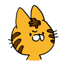THE Angry cat OKONEKO sticker #4387915