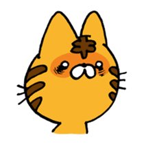 THE Angry cat OKONEKO sticker #4387917
