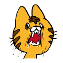THE Angry cat OKONEKO sticker #4387918