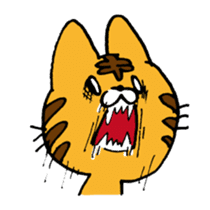 THE Angry cat OKONEKO sticker #4387918