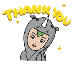 Monitor lizard,rhino,raw chicken (eng) sticker #4387925