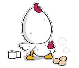 Monitor lizard,rhino,raw chicken (eng) sticker #4387929