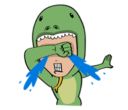 Monitor lizard,rhino,raw chicken (eng) sticker #4387934