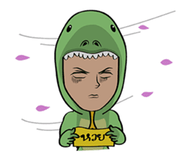 Monitor lizard,rhino,raw chicken (eng) sticker #4387940