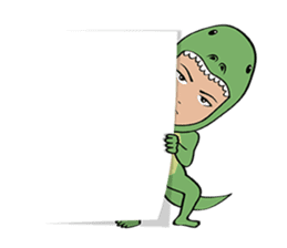 Monitor lizard,rhino,raw chicken (eng) sticker #4387941