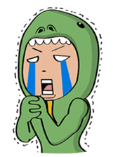 Monitor lizard,rhino,raw chicken (eng) sticker #4387947