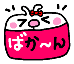 "woman" Love 39 laughs rabbit sticker #4388611