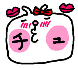 "woman" Love 39 laughs rabbit sticker #4388612