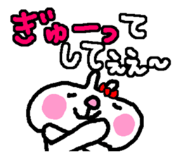 "woman" Love 39 laughs rabbit sticker #4388624